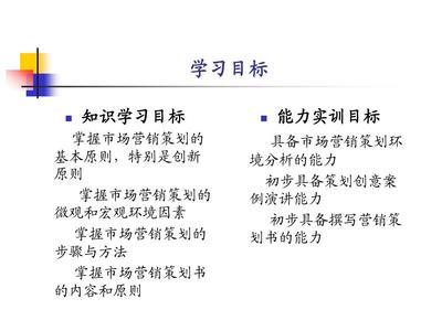 营销策划 第二章 市场营销策划的环境分析